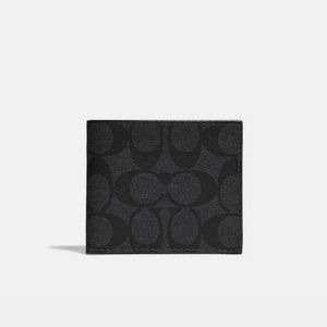 Coach Mens Id Billfold Wallet In Signature Canvas